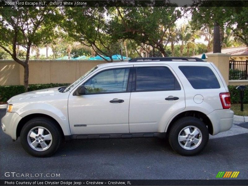 Oxford White / Stone 2008 Ford Escape XLT