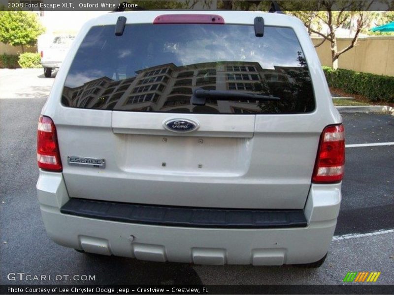 Oxford White / Stone 2008 Ford Escape XLT