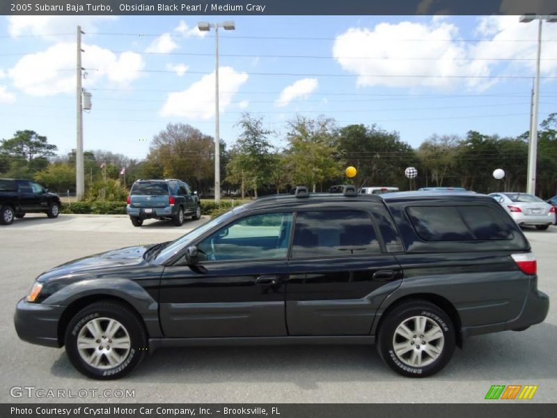 Obsidian Black Pearl / Medium Gray 2005 Subaru Baja Turbo