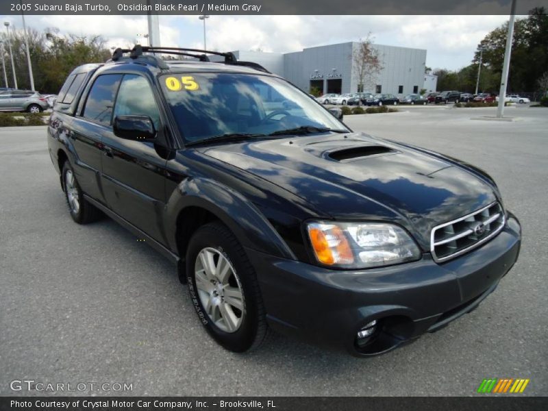 Obsidian Black Pearl / Medium Gray 2005 Subaru Baja Turbo