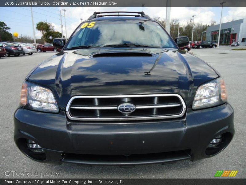 Obsidian Black Pearl / Medium Gray 2005 Subaru Baja Turbo