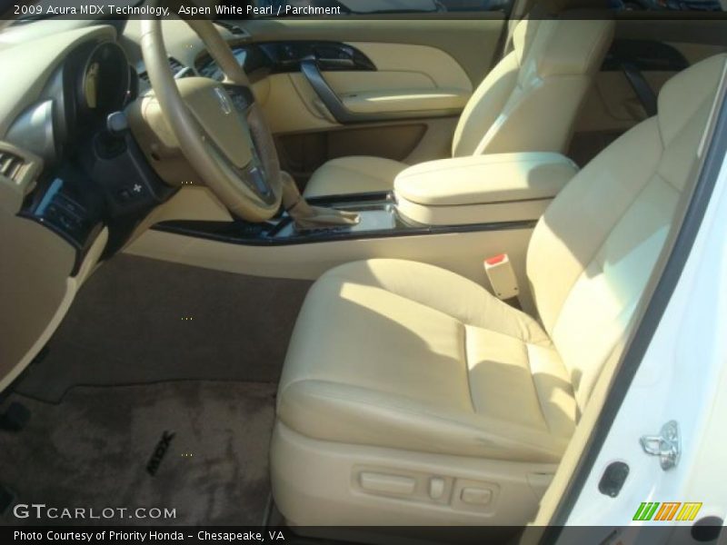 Aspen White Pearl / Parchment 2009 Acura MDX Technology