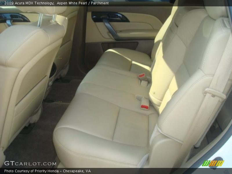 Aspen White Pearl / Parchment 2009 Acura MDX Technology