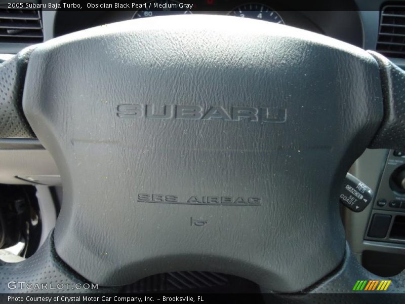 Obsidian Black Pearl / Medium Gray 2005 Subaru Baja Turbo