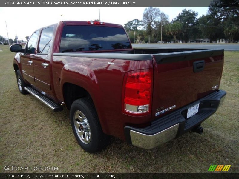 Sonoma Red Metallic / Dark Titanium 2009 GMC Sierra 1500 SL Crew Cab