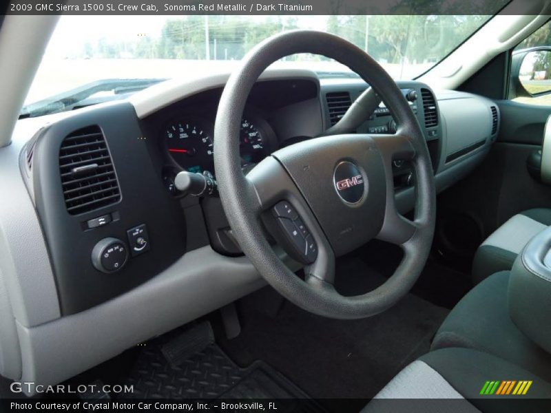 Sonoma Red Metallic / Dark Titanium 2009 GMC Sierra 1500 SL Crew Cab