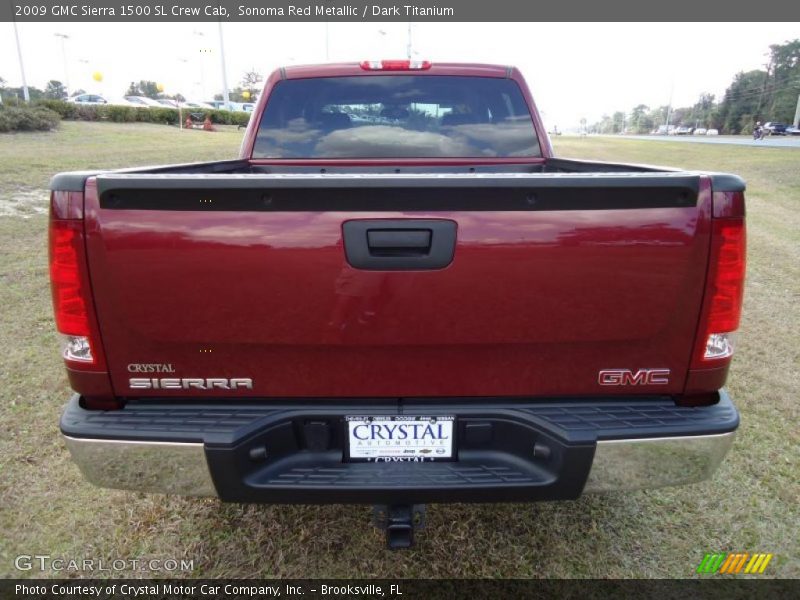 Sonoma Red Metallic / Dark Titanium 2009 GMC Sierra 1500 SL Crew Cab