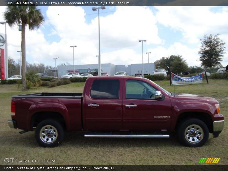 Sonoma Red Metallic / Dark Titanium 2009 GMC Sierra 1500 SL Crew Cab
