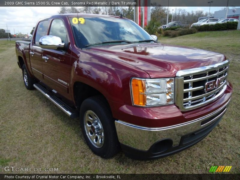 Sonoma Red Metallic / Dark Titanium 2009 GMC Sierra 1500 SL Crew Cab