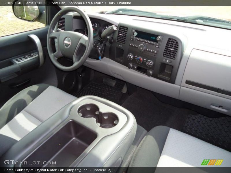 Dashboard of 2009 Sierra 1500 SL Crew Cab