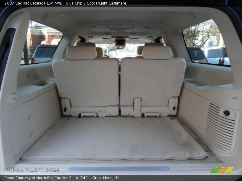 Blue Chip / Cocoa/Light Cashmere 2007 Cadillac Escalade ESV AWD