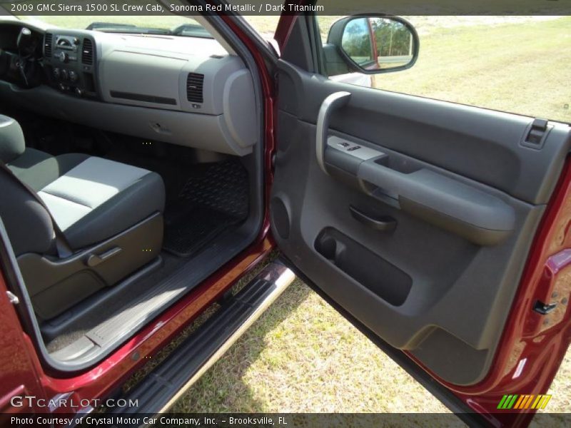 Sonoma Red Metallic / Dark Titanium 2009 GMC Sierra 1500 SL Crew Cab