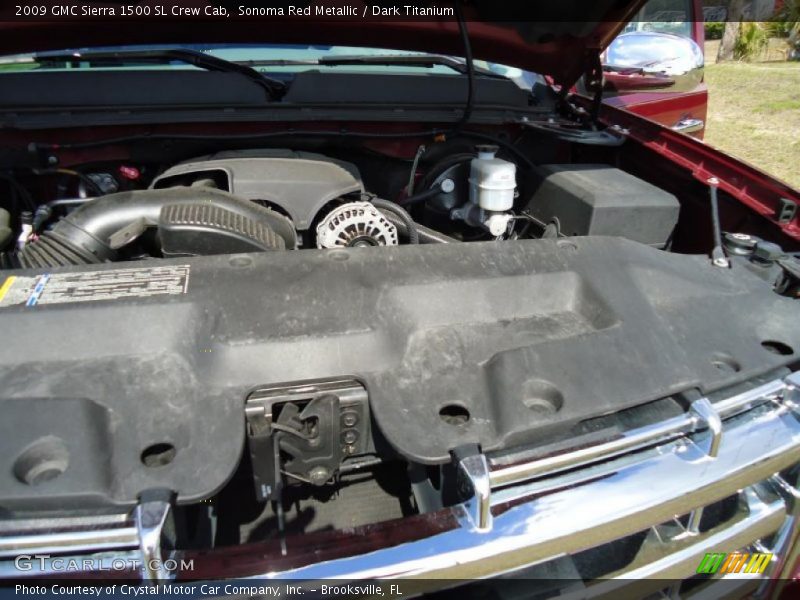 Sonoma Red Metallic / Dark Titanium 2009 GMC Sierra 1500 SL Crew Cab