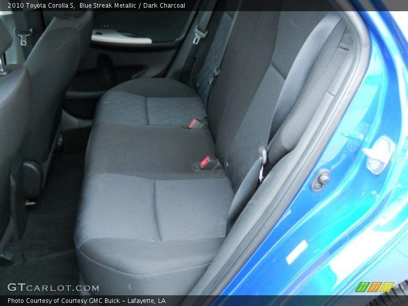 Blue Streak Metallic / Dark Charcoal 2010 Toyota Corolla S