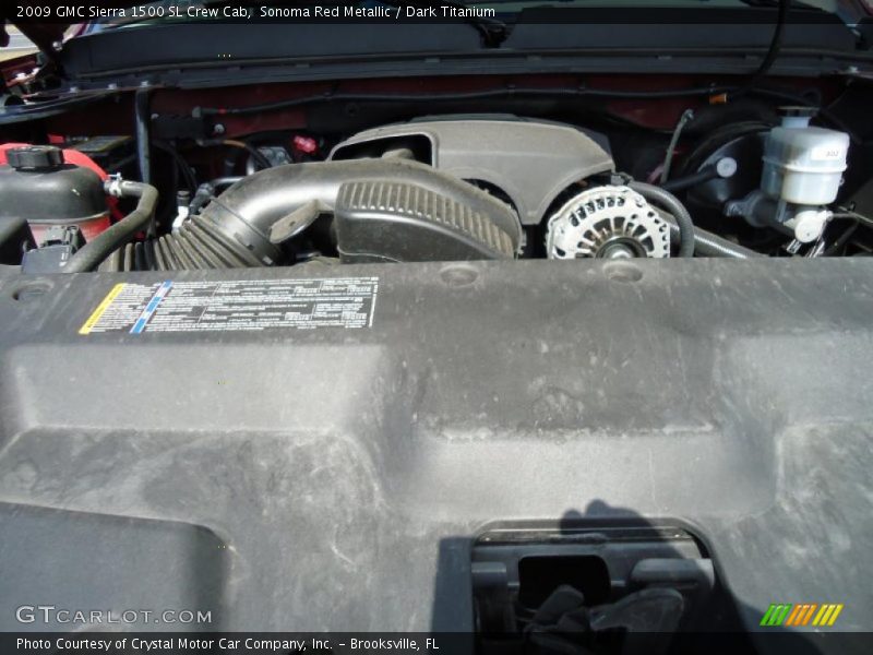 Sonoma Red Metallic / Dark Titanium 2009 GMC Sierra 1500 SL Crew Cab