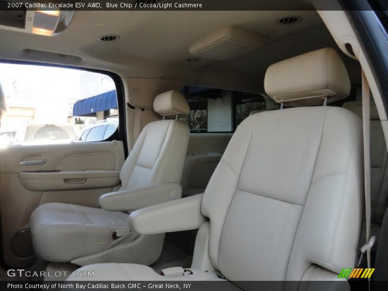 Blue Chip / Cocoa/Light Cashmere 2007 Cadillac Escalade ESV AWD
