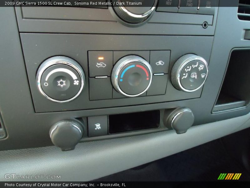 Controls of 2009 Sierra 1500 SL Crew Cab