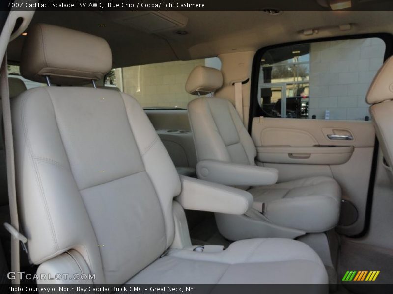 Blue Chip / Cocoa/Light Cashmere 2007 Cadillac Escalade ESV AWD