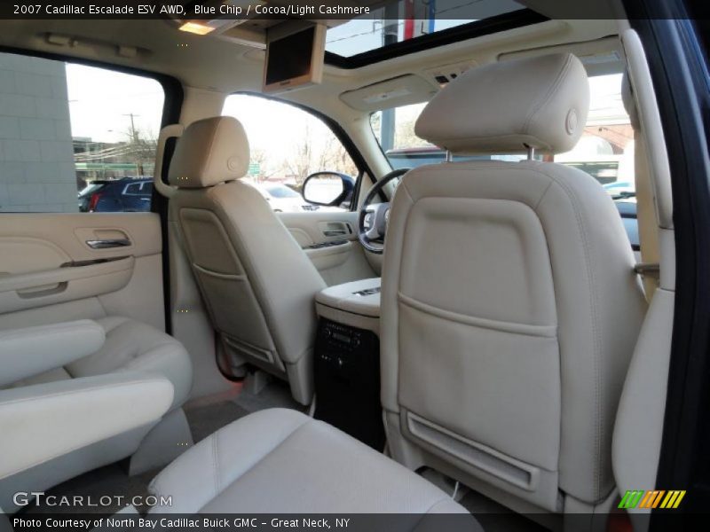Blue Chip / Cocoa/Light Cashmere 2007 Cadillac Escalade ESV AWD