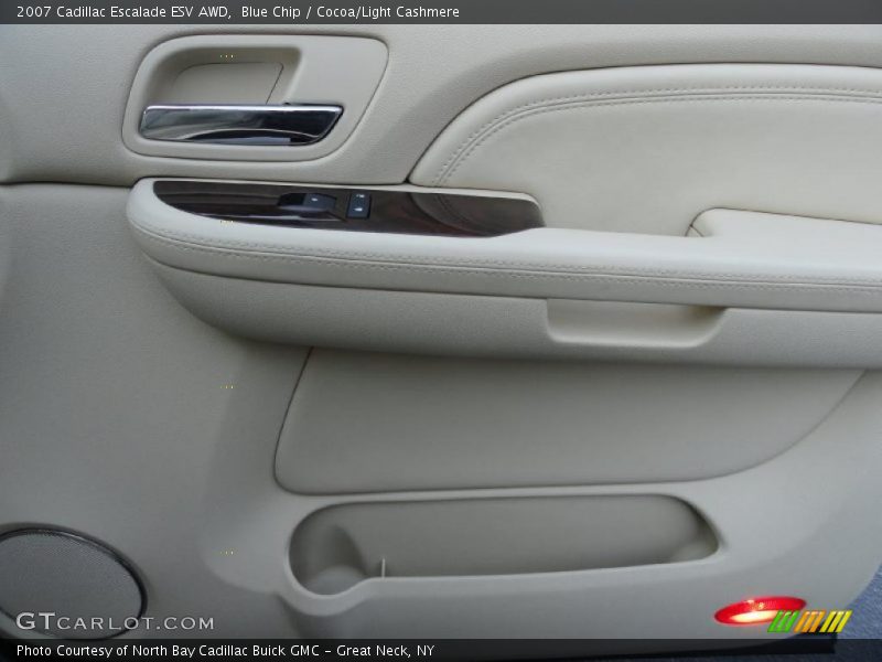 Blue Chip / Cocoa/Light Cashmere 2007 Cadillac Escalade ESV AWD