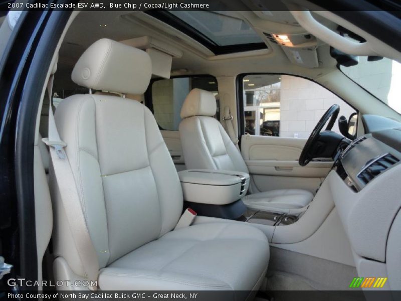 Blue Chip / Cocoa/Light Cashmere 2007 Cadillac Escalade ESV AWD