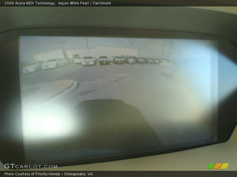 Aspen White Pearl / Parchment 2009 Acura MDX Technology