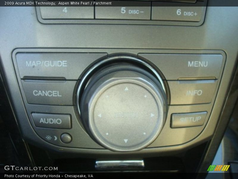 Aspen White Pearl / Parchment 2009 Acura MDX Technology