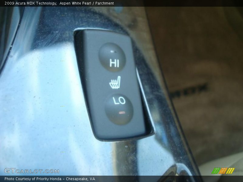 Aspen White Pearl / Parchment 2009 Acura MDX Technology