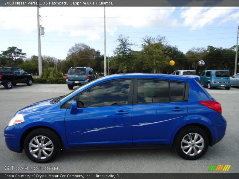 Sapphire Blue / Charcoal 2008 Nissan Versa 1.8 S Hatchback