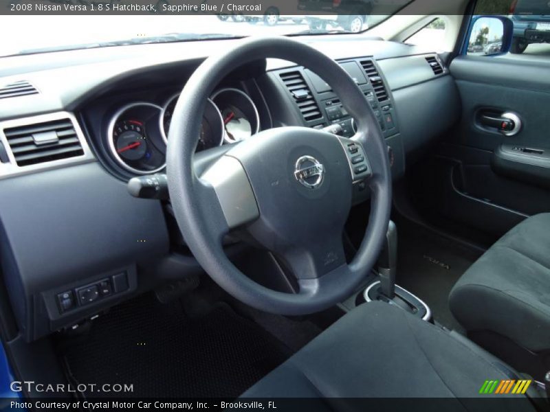 Sapphire Blue / Charcoal 2008 Nissan Versa 1.8 S Hatchback