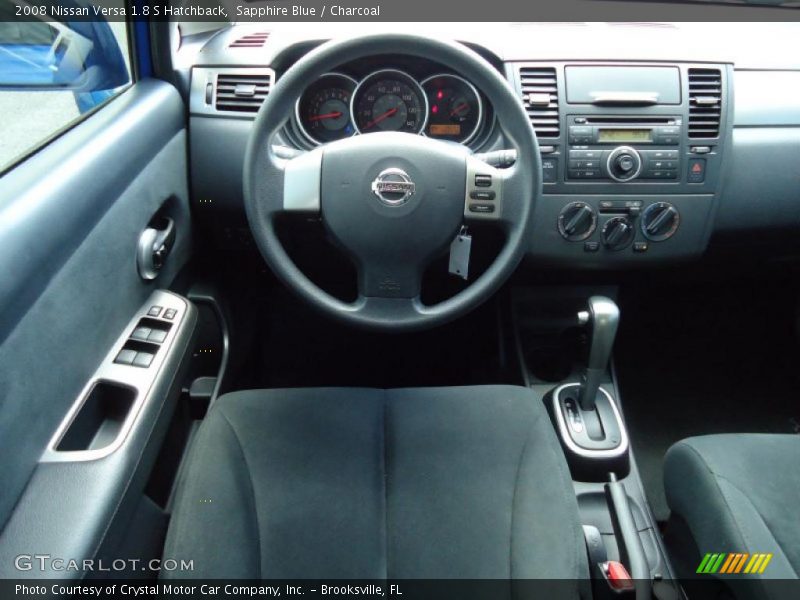 Sapphire Blue / Charcoal 2008 Nissan Versa 1.8 S Hatchback