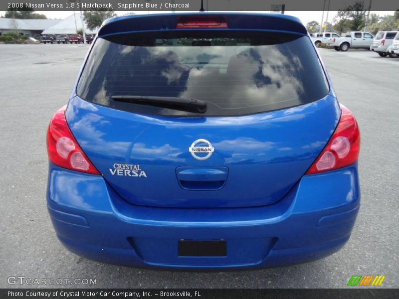 Sapphire Blue / Charcoal 2008 Nissan Versa 1.8 S Hatchback