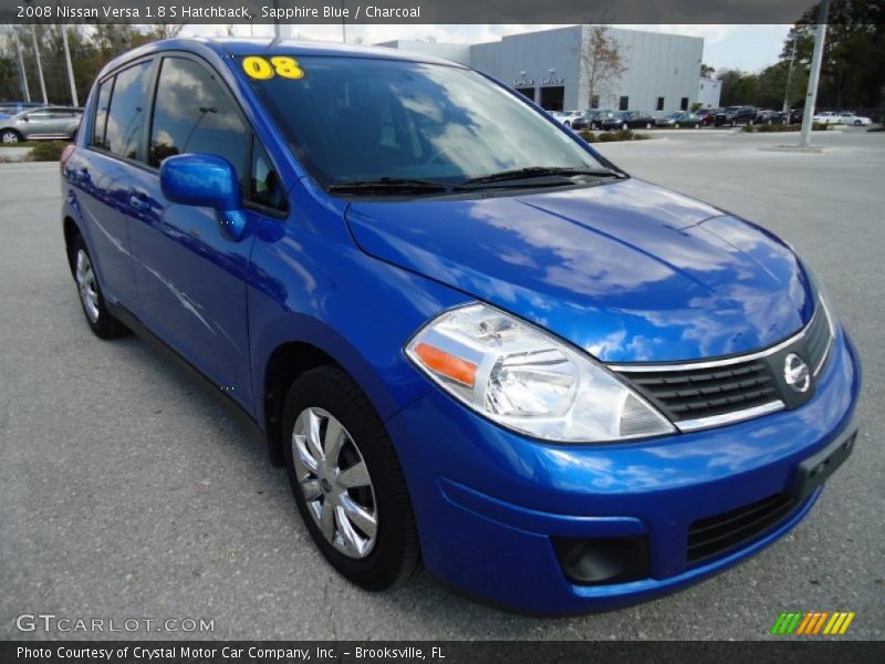 Sapphire Blue / Charcoal 2008 Nissan Versa 1.8 S Hatchback