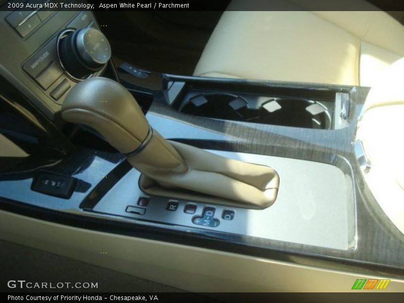 Aspen White Pearl / Parchment 2009 Acura MDX Technology