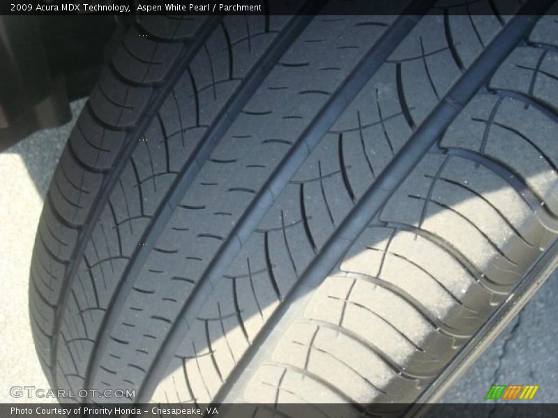 Aspen White Pearl / Parchment 2009 Acura MDX Technology