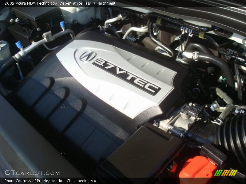 Aspen White Pearl / Parchment 2009 Acura MDX Technology