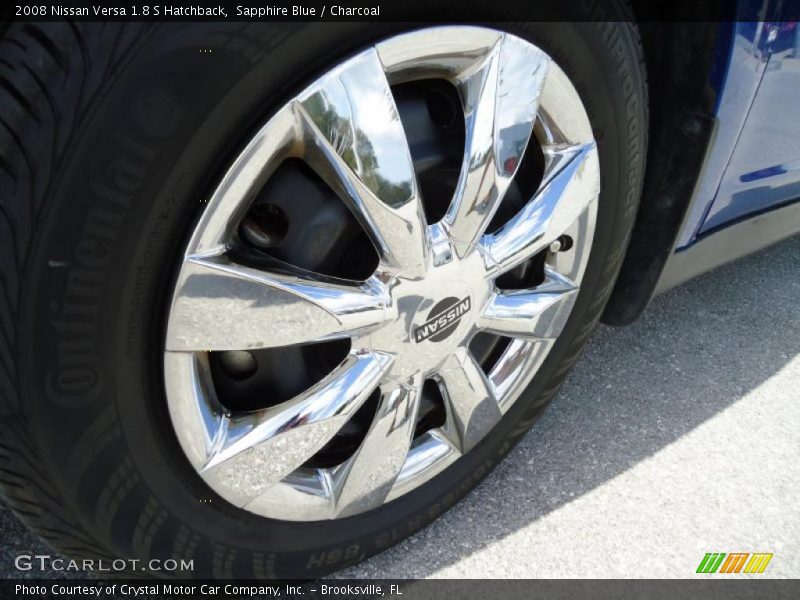 Sapphire Blue / Charcoal 2008 Nissan Versa 1.8 S Hatchback