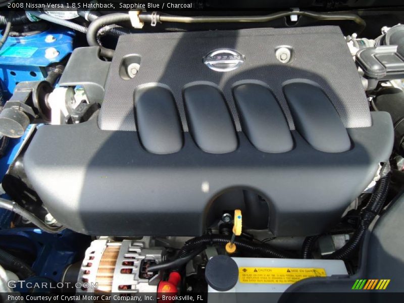 Sapphire Blue / Charcoal 2008 Nissan Versa 1.8 S Hatchback