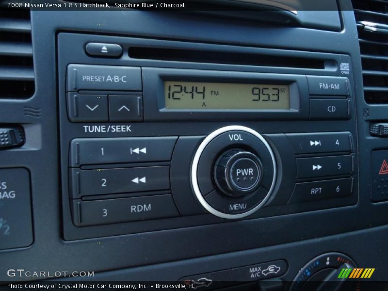 Sapphire Blue / Charcoal 2008 Nissan Versa 1.8 S Hatchback