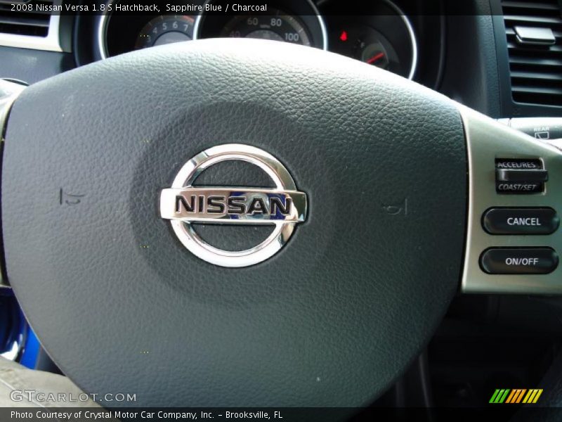 Sapphire Blue / Charcoal 2008 Nissan Versa 1.8 S Hatchback