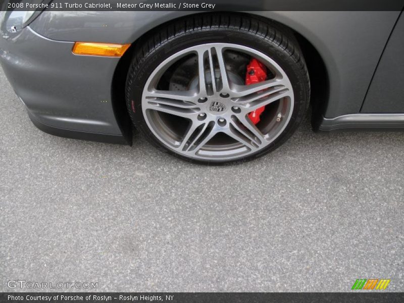 Meteor Grey Metallic / Stone Grey 2008 Porsche 911 Turbo Cabriolet