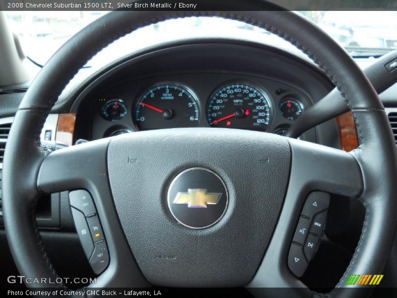 Silver Birch Metallic / Ebony 2008 Chevrolet Suburban 1500 LTZ