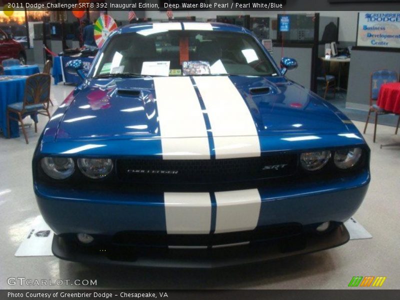  2011 Challenger SRT8 392 Inaugural Edition Deep Water Blue Pearl