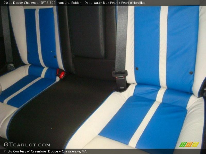  2011 Challenger SRT8 392 Inaugural Edition Pearl White/Blue Interior