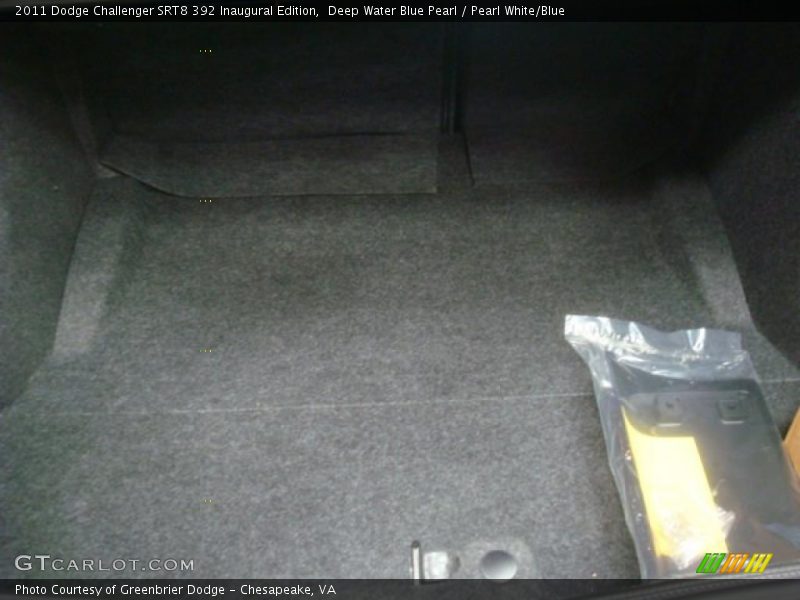  2011 Challenger SRT8 392 Inaugural Edition Trunk