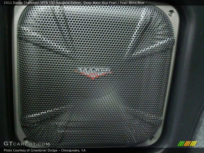 Deep Water Blue Pearl / Pearl White/Blue 2011 Dodge Challenger SRT8 392 Inaugural Edition