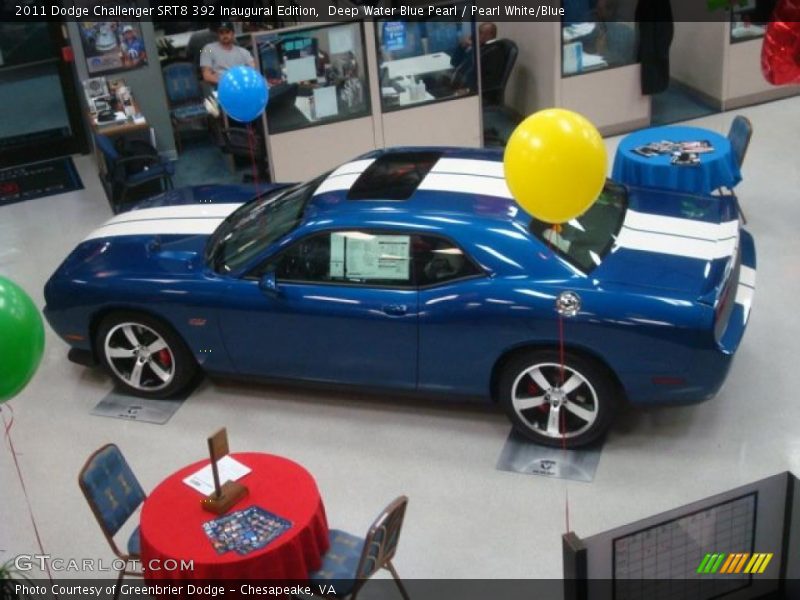  2011 Challenger SRT8 392 Inaugural Edition Deep Water Blue Pearl