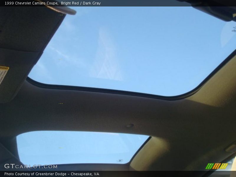 Sunroof of 1999 Camaro Coupe