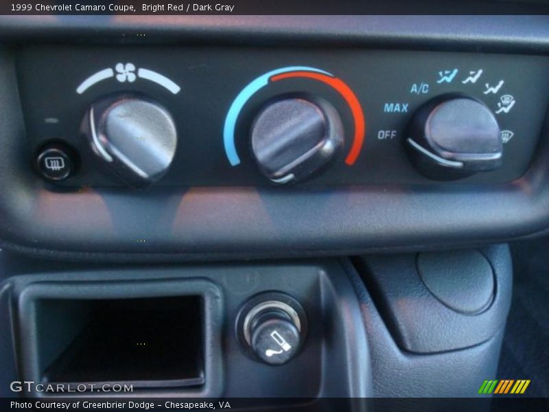 Controls of 1999 Camaro Coupe