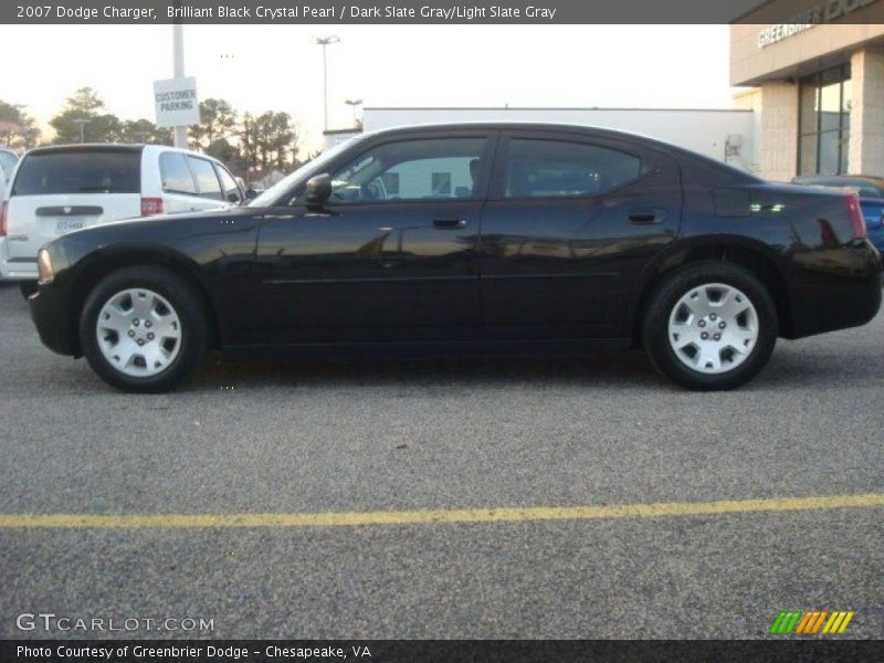 Brilliant Black Crystal Pearl / Dark Slate Gray/Light Slate Gray 2007 Dodge Charger